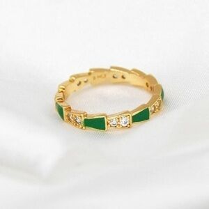 Gold Snake Scale Ring